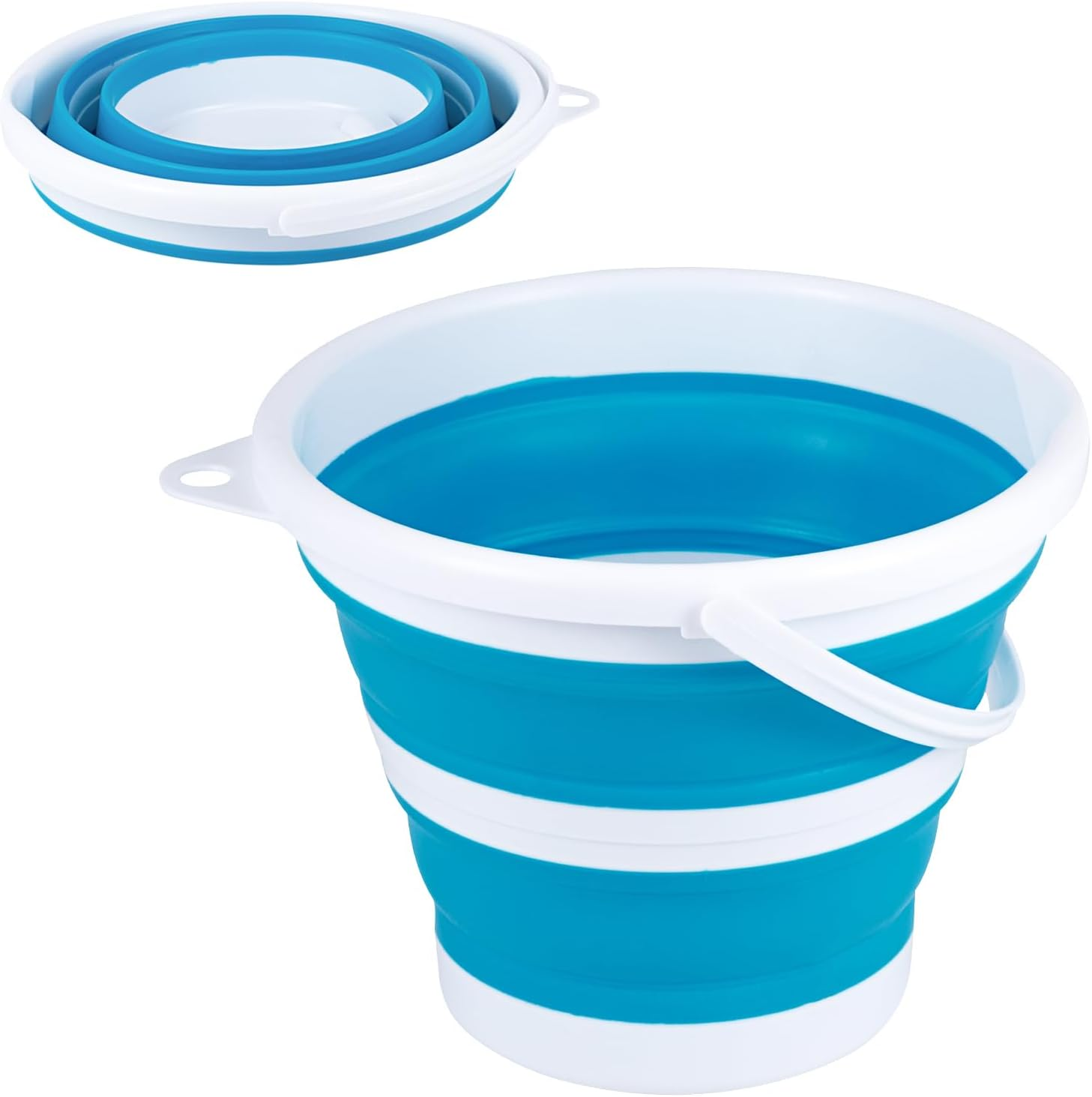 Collapsible Bucket, 3L Foldable Silicone Water Bucket, Silicone Foldable Portabl