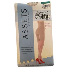 Assets By Sara Blakely By Spanx Size 3 New High Waist Mid Thigh Shaper  Nude