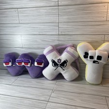 3 Alphabet Lore Stuffed Animal Plush Doll Alphabetic Letter W X Y Toys YouTube