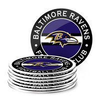 Baltimore Ravens Nfl 4Er Set Untersetzer Coaster Set Bierdeckel