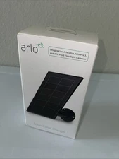 Arlo Add-On Solar Panel Charger for Ultra 2 Pro 3 4 5S XL Wireless Cameras Black