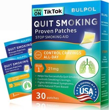 30 Nicotine Patches Step 1, 21mg Stop Smoking Aids Patches, Quit Smoking Aids