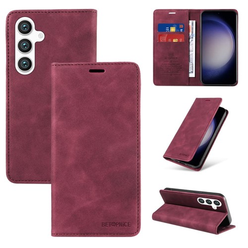 For Samsung S25+ S24 S23 S22 S21 S20 S10 Leather Wallet Case Cover RFID Blocking - Picture 12 of 43