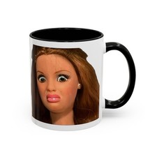 Double Sided Barbie Disgusted Doll Face Coffee Mug | 11oz, 15oz | Funny Gift