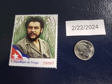 Che Guevara Revolutionary and former Minister 2018 Republique Du Congo Stamp (c)