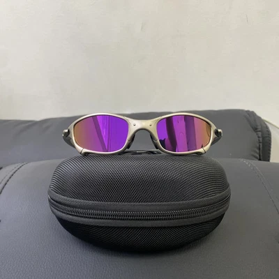 Oakley Juliet 1.0 X-Metal Style Silver Polarized Sunglasses –Purple Lens – NEW! - Photo 1/4