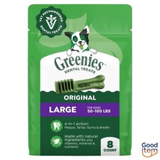 Greenies Large Chewy Dental Dog Treats Original Chicken - 12oz/8ct