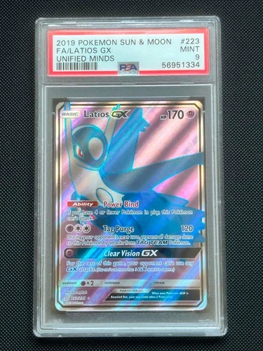 Pokémon TCG - PSA 9 Latios GX 223/236 - Unified Minds