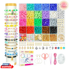 Clay Beads Bracelet Making Kit 5000pcs Polymer Jewelry DIY Crafts for Kids