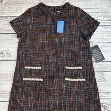 Pomander Place Tuckernuck Mabel Maxi Dress Tiered Button Hibiscus Red Size XL