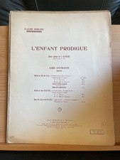 Debussy L'Enfant prodigue Air de Lia partition mezzo piano éditions Durand