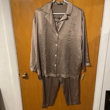 Josie Natori Silk Pajama Set Women  s Medium