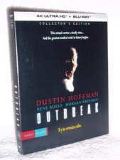 Outbreak (4K/Blu-ray 2026) Dustin Hoffman Rene Russo Morgan Freeman virus spread