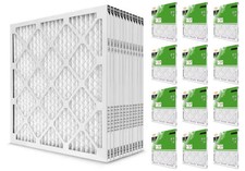 20 x 25 x 1 Standard Pleated Air Filter FPR 5, 12-Pack, Air Filters Replacement