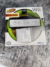 Nintendo Wii NERF Racing Wheels Black greenOpen Box Mario Kart