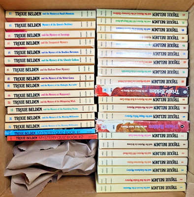 VTG Trixie Belden Complete Set #1-34 + Quiz Books 1-2 Golden Press HC PB