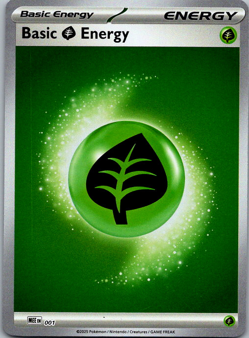 2025 Mega Evolution Energies Basic Grass Energy 001 Holo MEE