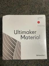 ULTIMAKER MATERIAL PLA MATERIAL RED 2.85mm 750gram. For 3D Printing