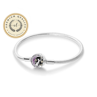 #ad Cat Charm Bracelet Cat On The Moon Bracelet Pawprint Bracelet Cat Bracelet $31.99