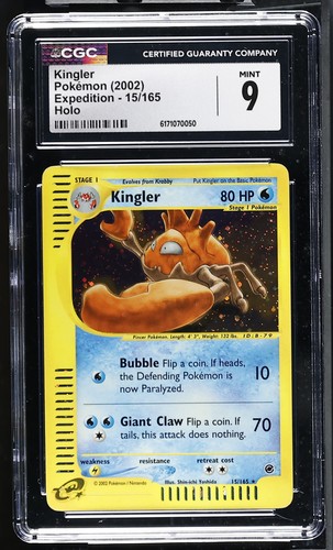 Kingler graded CGC 9 for sale on eBay
