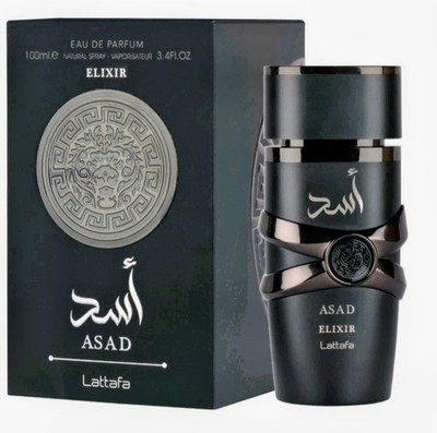 Asad Elixir by Lattafa, 3.4 oz EDP Spray for Men.