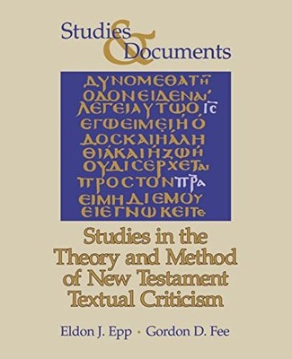 Studies in the Theory and Method of Ne... by Fee, Gordon D. Paperback / softback