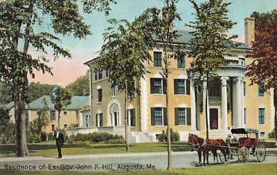 Residence of Ex- Gov. John F. Hill, Augusta, Maine ME - 1909 Vintage Postcard