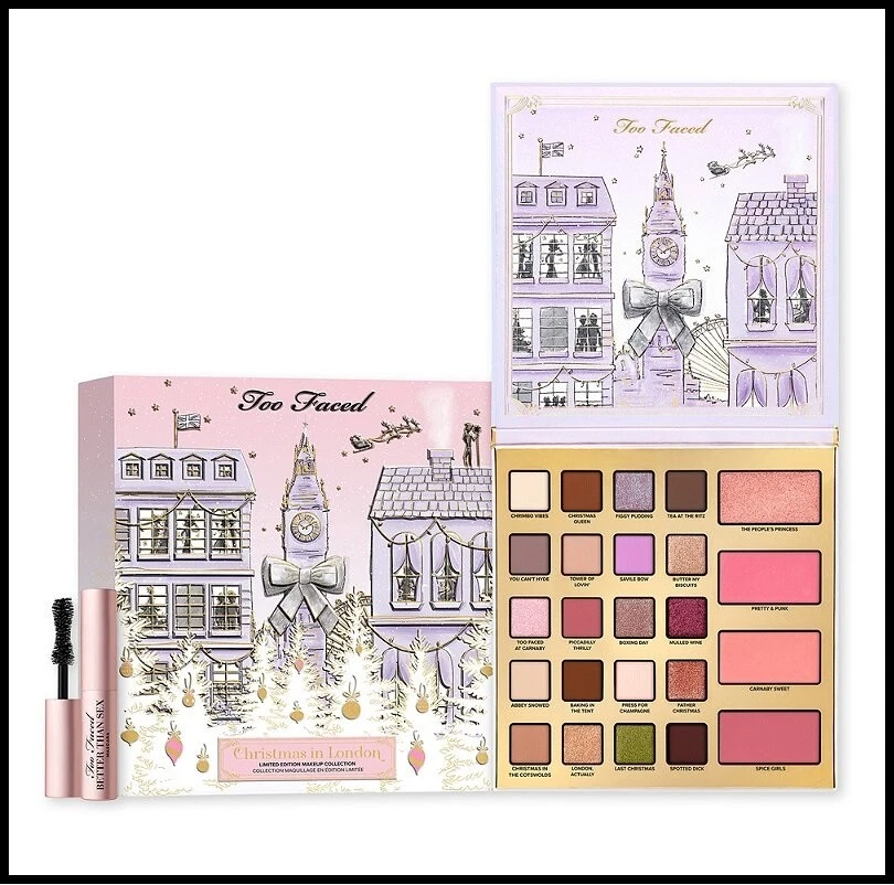 Too Faced Christmas in London Makeup Collection Eyeshadow Face Palette Gift Set
Opens in a new windo