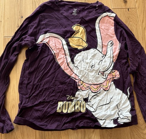 Disney Dumbo The Elephant Pyjama Top Women's Long Sleeve Size 12-14