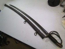 US CIVIL WAR CAVALRY SWORD WITH SCABBARD DATED 1862 SCARCE MAKER MILLARD #M128