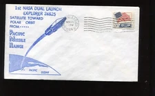EXPLORER 24 & 25 SATELLITE LAUNCH  NOV 21 1964 VANDENBERG AFB COVER DC249