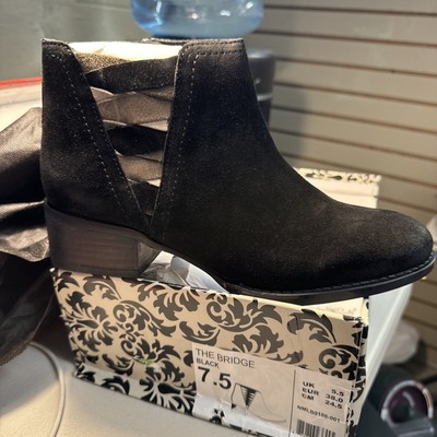 Naughty Monkey Women's The Bridge Ankle Bootie, Black, 7.5 M US