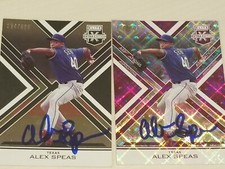 lot 2 alex speas signed cards autographed 2016 elite extra edition /999 /200 eee