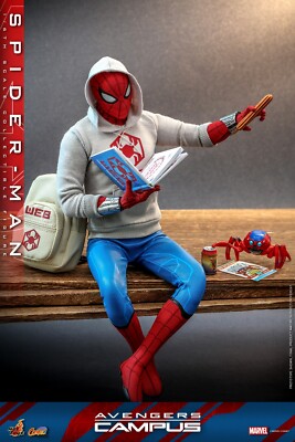 ホットトイズ　スパイダーマン　アベンジャーズキャンパス Perfect Hot Toys 1/6 Cms010b Spider-Man Avenger Campus In Stock
