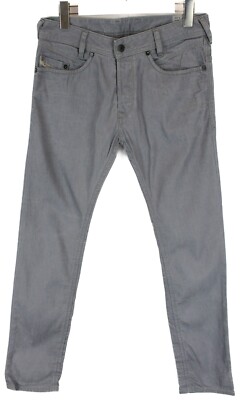 Diesel Iakop Regular Slim Tapered 0824H Mens Jeans W28/L34 Grey Button Fly