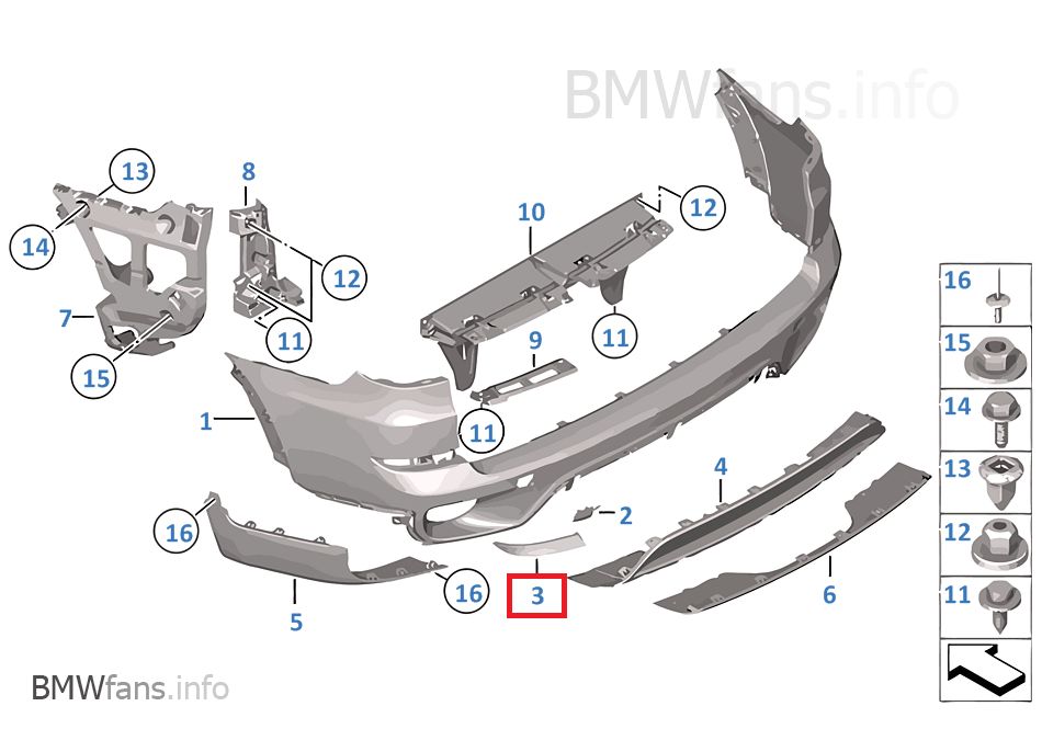 BMW X5 Series E70 LCI Rear Left Bumper Reflector 7240997 / 7158949 