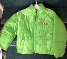 Spice Fever Vintage Girls Lime Green Puffer Jacket