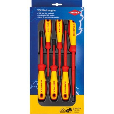 Knipex 6pc Slim Screwdriver Set 1000V VDE Insulated 00 20 12 V02