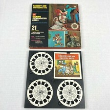 Talking View-Master GAF Raggedy Ann and Raggedy Andy 3 Reel Boxed Set AVB406 VTG