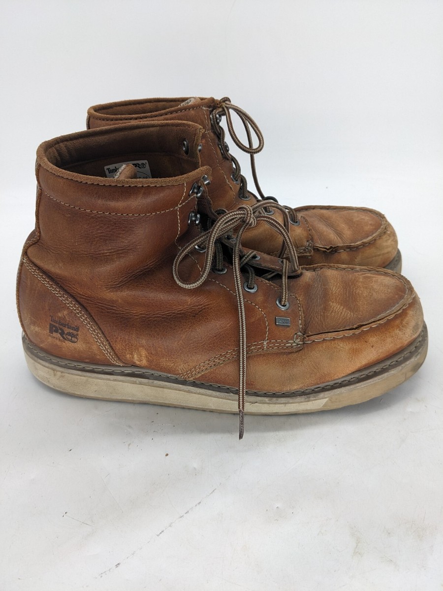 Timberland Pro Barstow Wedge Soft Toe Work Boot Brown Men display picture 1