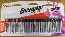 NEW 16 PACK ENERGIZER MAX AAA BATTERIES 12 YEAR SHELF EXP DEC 2036 FREE SHIPPING