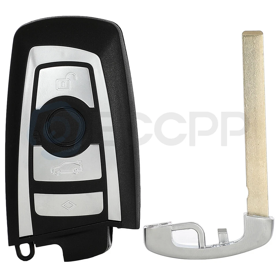 2 para BMW 1 3 5 Series F10 F20 F30 F40 Key Shell Remote YGOHUF5662 4 botones Foto 3 de 4