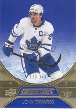 2021/22 CREDENTIALS..JOHN TAVARES..INDIGO../249..# 9..MAPLE LEAFS..COMBINED SHIP