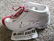 RARE SIGNED STEVE BLAKE #2 AND1 SAMPLE ASP5525  BASKETBALL SHOE TRAIL BLAZERS