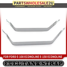 2x Steel Fuel Tank Straps for Ford E-100 Econoline Club Wagon E-250 Econoline