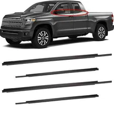 New OEM 2007-2021 Toyota Tundra Double Cab 4pc Door Belt Molding Weatherstrip