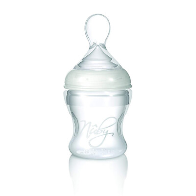 Nuby Babyflasche mit Löffelaufsatz Natural Touch 150ml BPA-frei