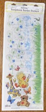 RARE Little Suzy's Zoo Borders Windy Day All In 1- 12x5 Sheet Scrapbook Sticker