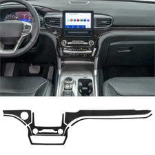 6Pcs Carbon Fiber Interior Dashboard Kit Cover Trim For Ford Explorer 2020-2023