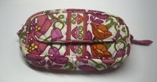 Vera Bradley Pink Flowers Zippered Small Cosmetic Bag